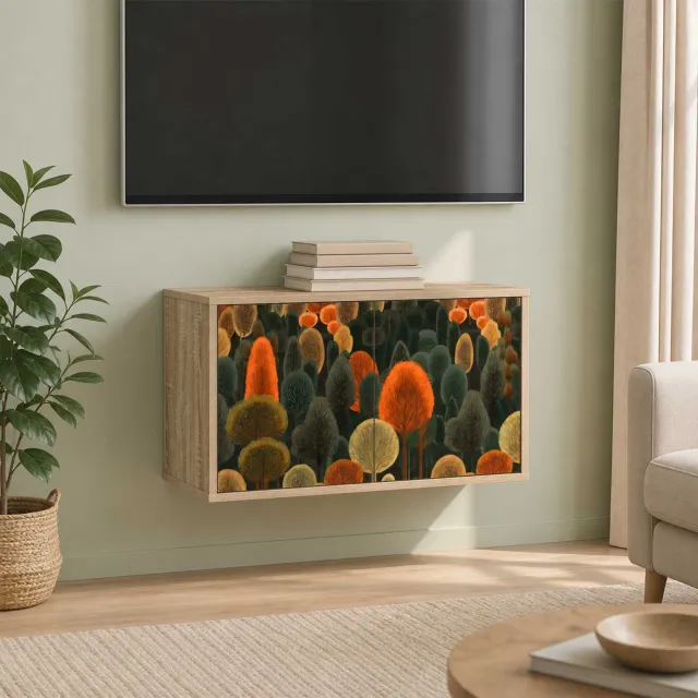 vidaXL Wandgemonteerd tv-meubel ZAANDAM 69 x 33 x 40 cm Sonoma Eiken, foto 2