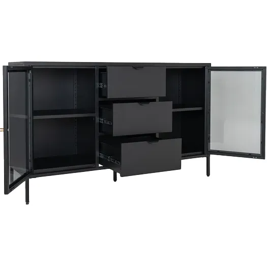 Artichok James metalen sideboard zwart - 140 x 40 cm, foto 4