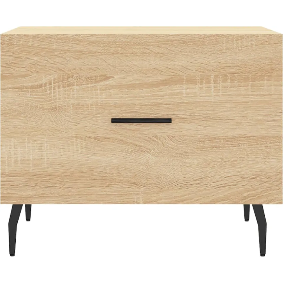 vidaXL Salontafels 2 st 50x50x40 cm bewerkt hout sonoma eikenkleurig, foto 4