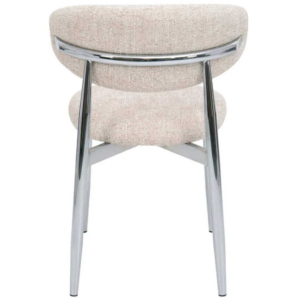 Giga Meubel Skara eetkamerstoel beige chrome, foto 3