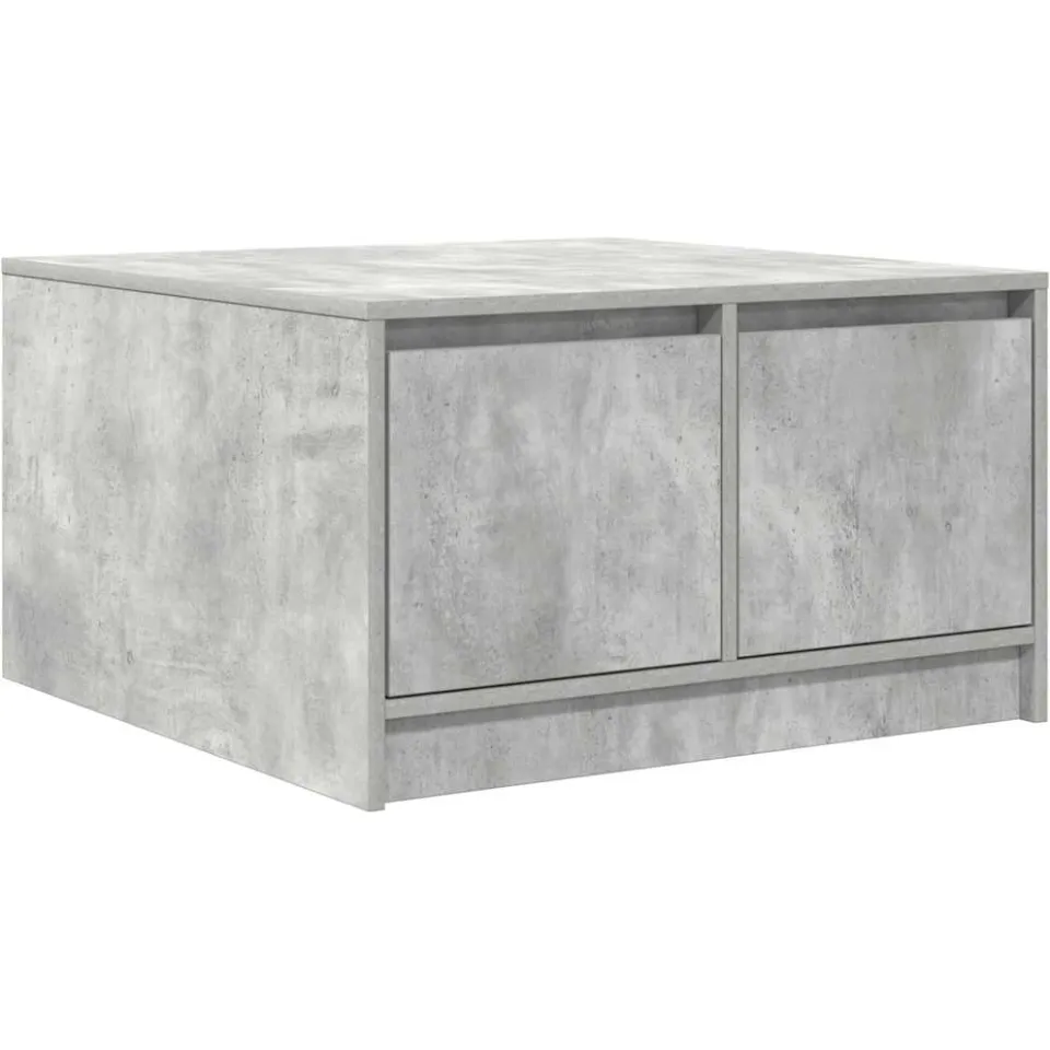 vidaXL Salontafel met lades 70,5x70x40 cm betongrijs