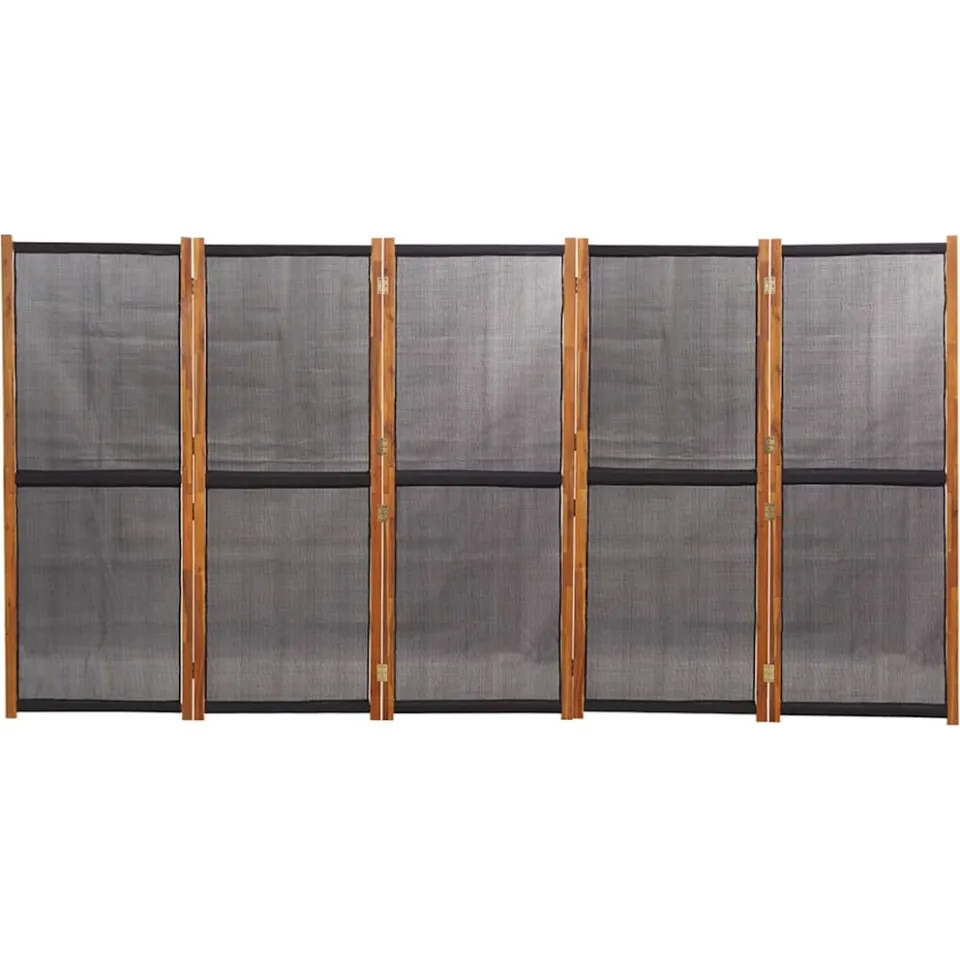 vidaXL Kamerscherm met 5 panelen 350x180 cm zwart, foto 4