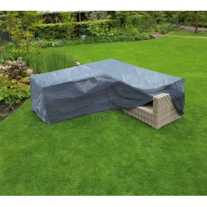 Nature Beschermhoes Voor Tuinmeubelset Vierkant Pe 100 G/m² Antraciet 90x250x90cm, foto 2