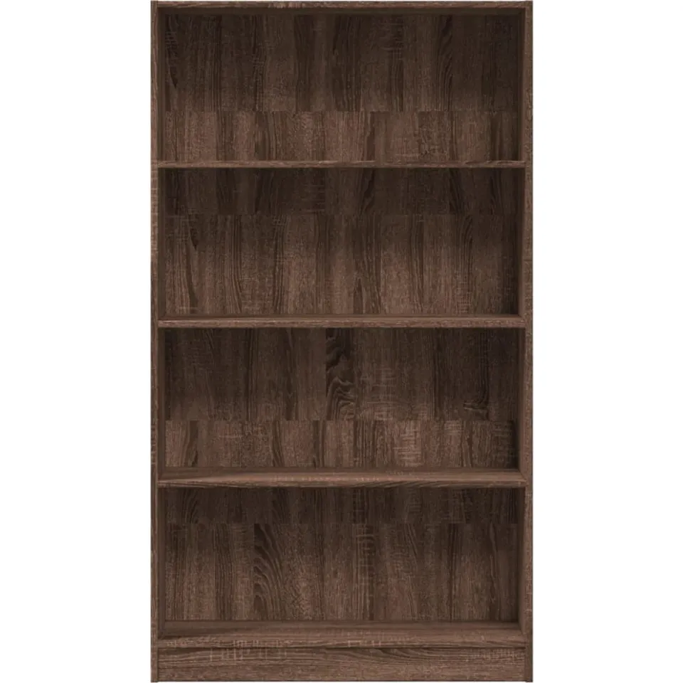 vidaXL Boekenkast 80x24x143 cm bewerkt hout bruin eikenkleurig, foto 4