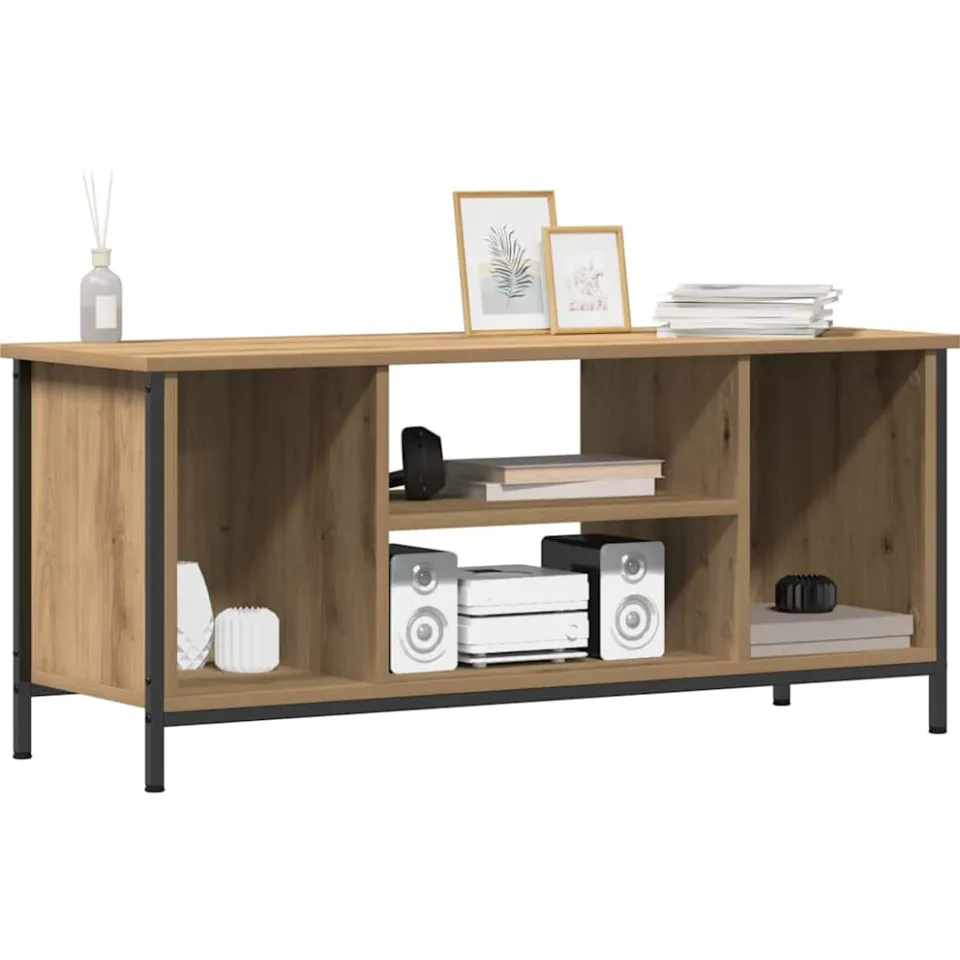 vidaXL TV-kast 102 x 35 x 45 cm Artisan Eiken Bewerkt hout, foto 3