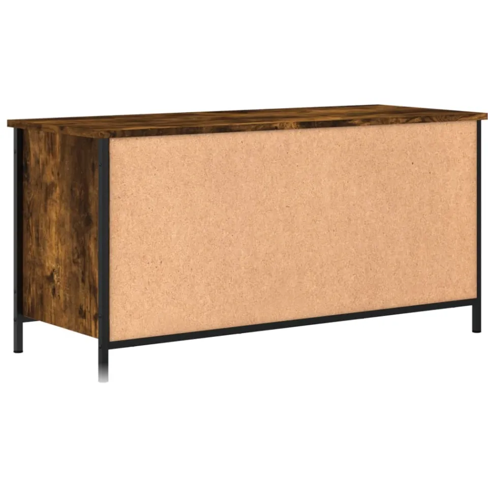 vidaXL Tv-meubel 100x40x50 cm bewerkt hout gerookt eikenkleurig, foto 4