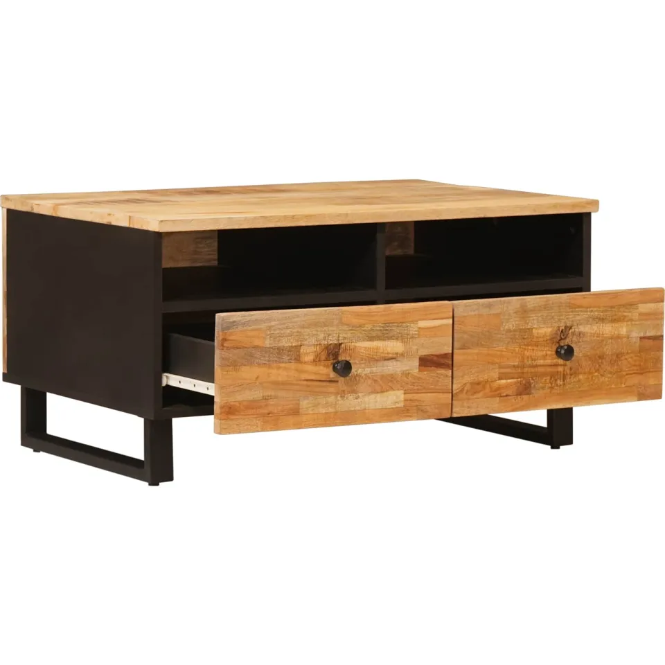 vidaXL Salontafel Bruin 80 x 54 x 40 cm Massief Mango Hout, foto 2