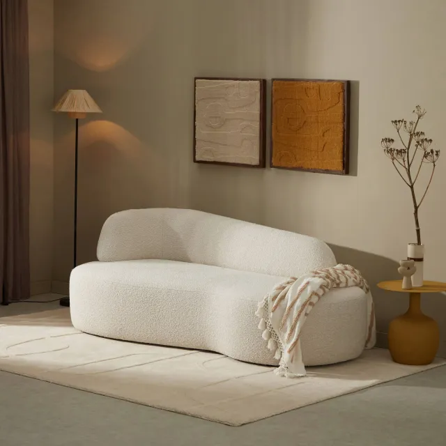 NOUS Living Antibes 2-zitsbank crème, foto 2