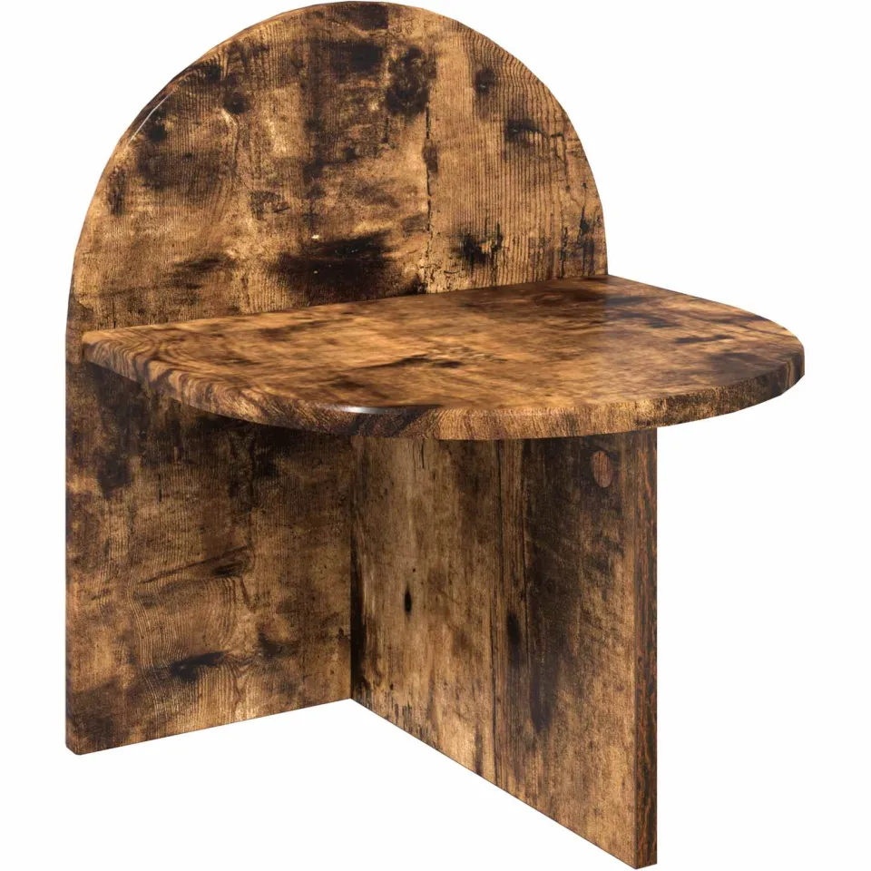 vidaXL Nachtkastje Gerookte Eik 40 x 35,5 x 45,5 cm Geconstrueerd hout bruin, foto 3