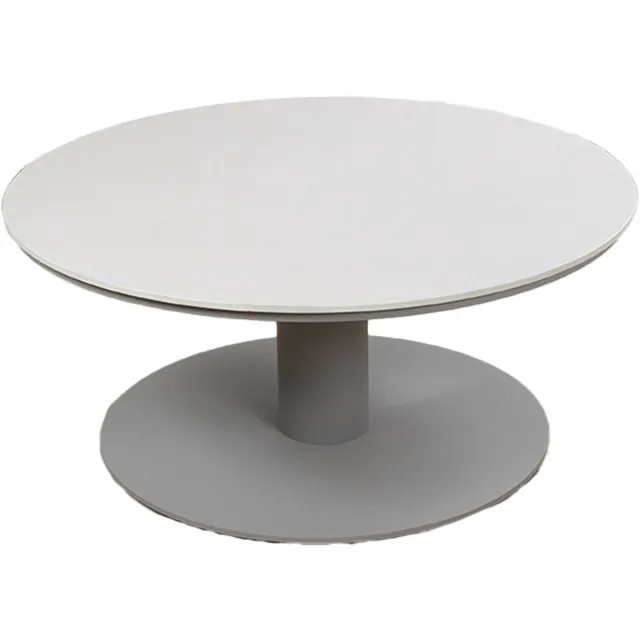 Madison Ronde loungetafel Barletta 80 cm | Sandstone/Camel | Kunststof & aluminium