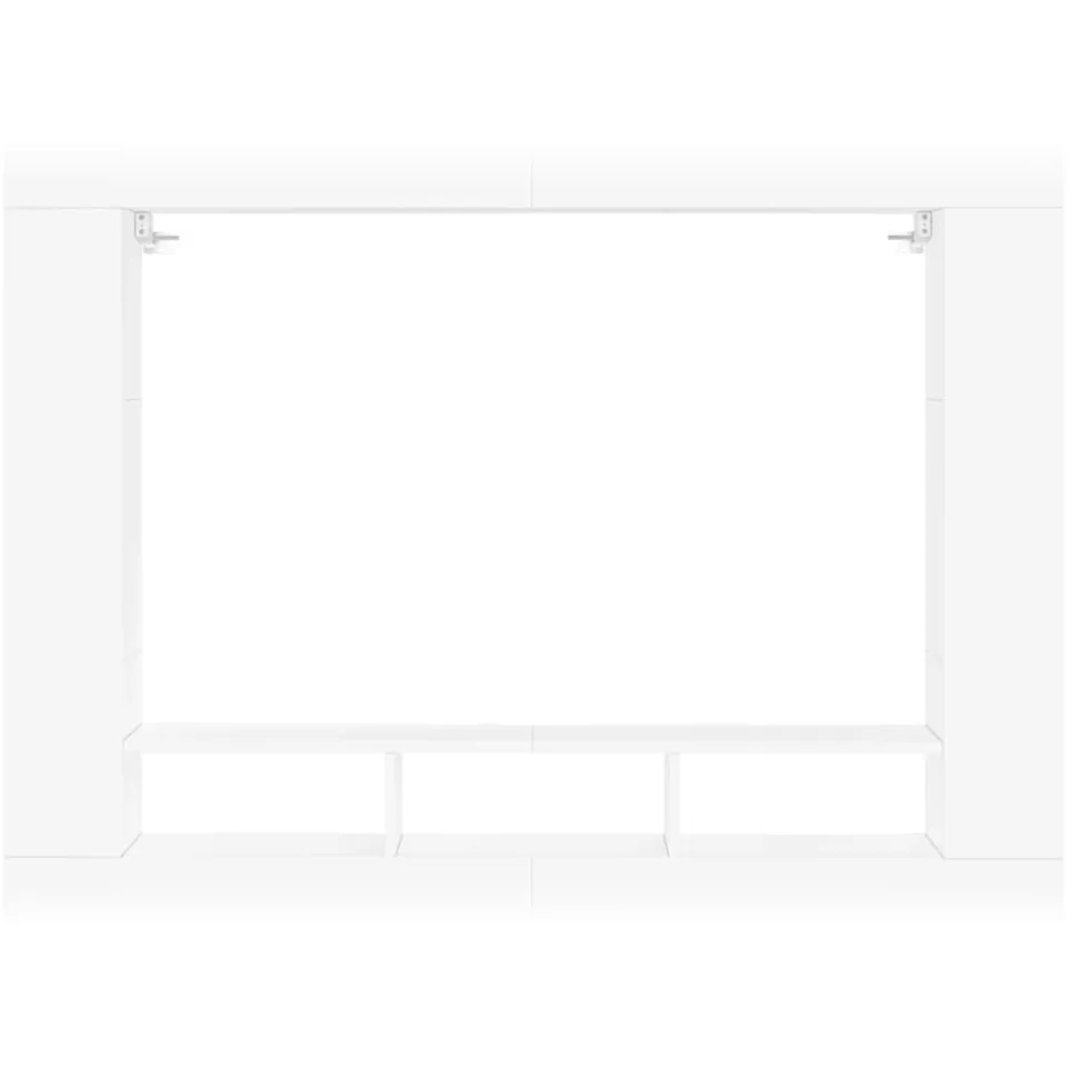 vidaXL Tv-meubel 152x22x113 cm bewerkt hout wit