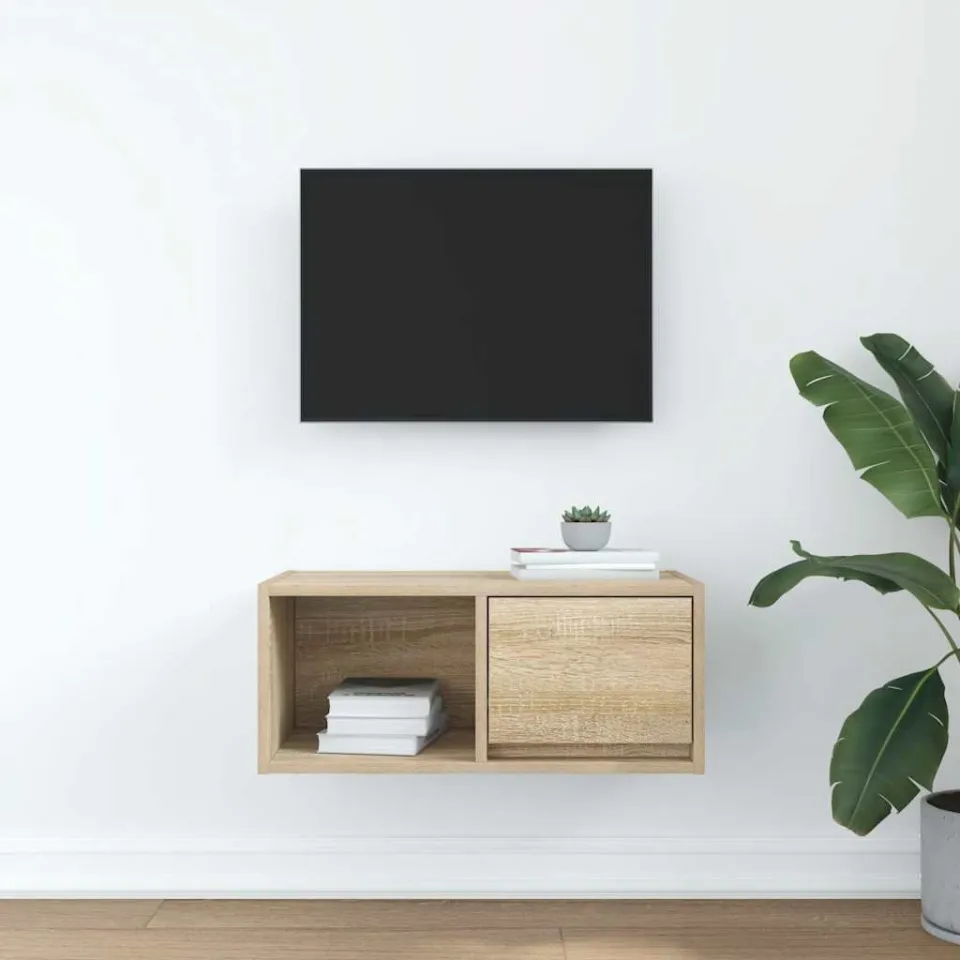 vidaXL TV-meubel 60x31x25,5 cm bewerkt hout sonoma eikenkleurig, foto 3