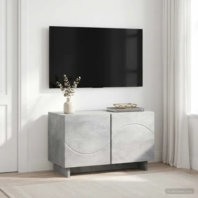 vidaXL tv-meubel 60 x 34.5 x 40 cm Betongrijs Bewerkt hout