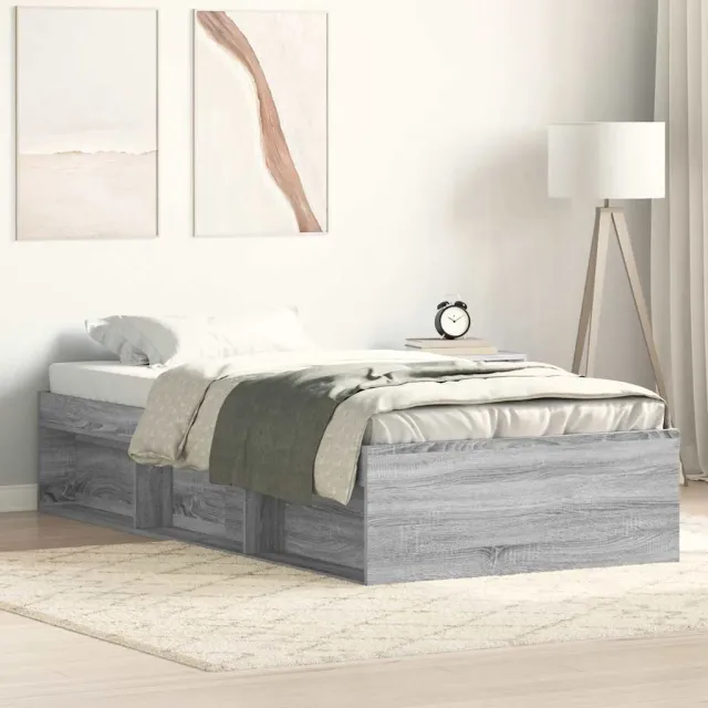 vidaXL Bedframe sonoma eikenkleurig 90x190 cm Bruin