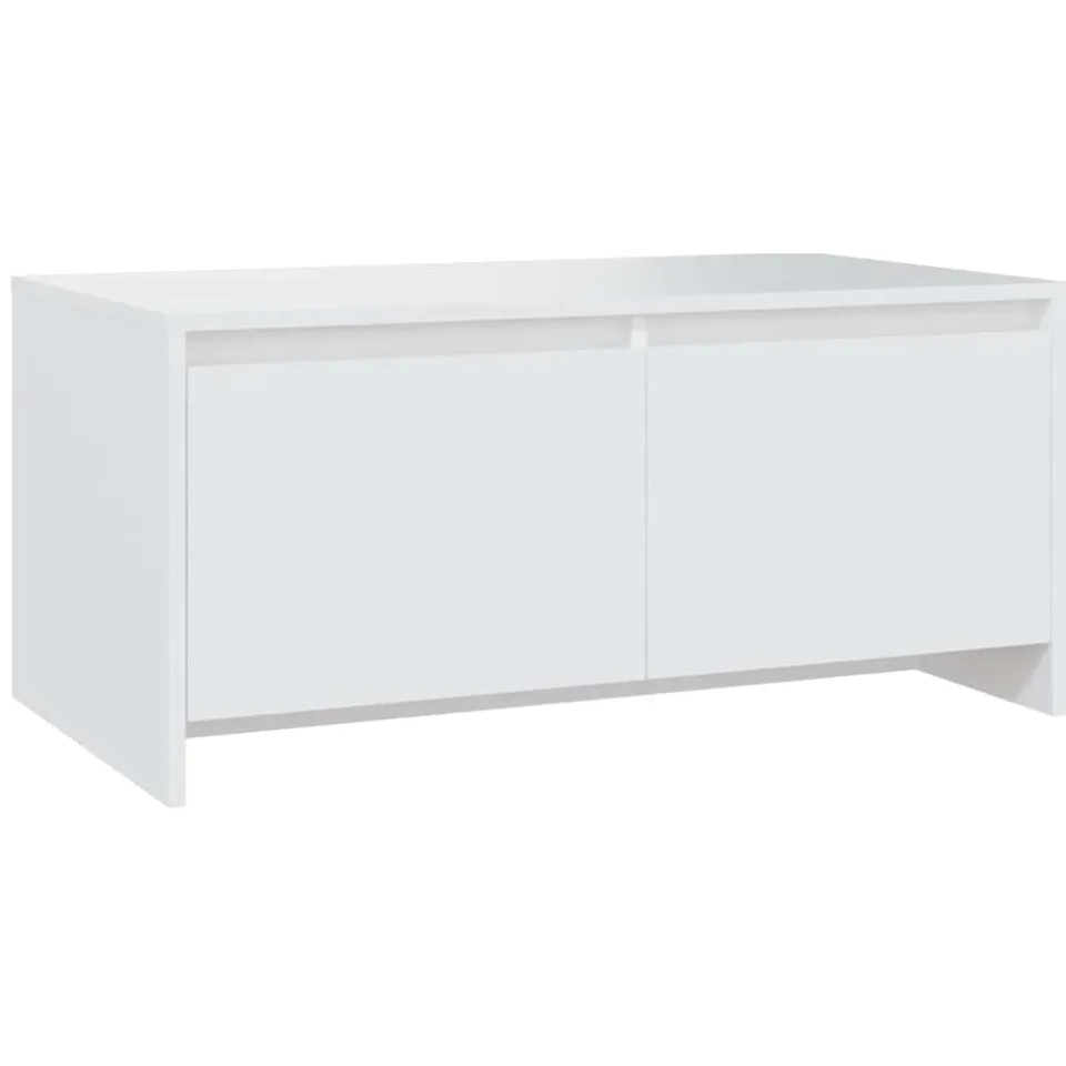 vidaXL Salontafel 90x50x41,5 cm bewerkt hout wit