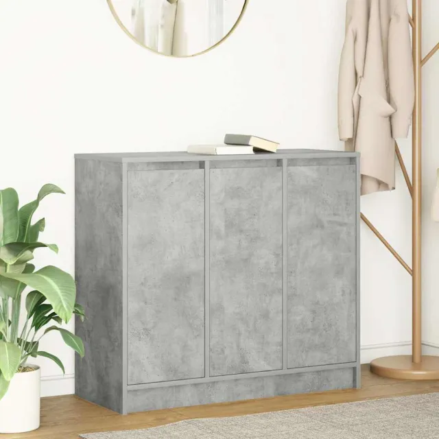 vidaXL Dressoir 85x34x76 cm bewerkt hout betongrijs grijs, foto 2