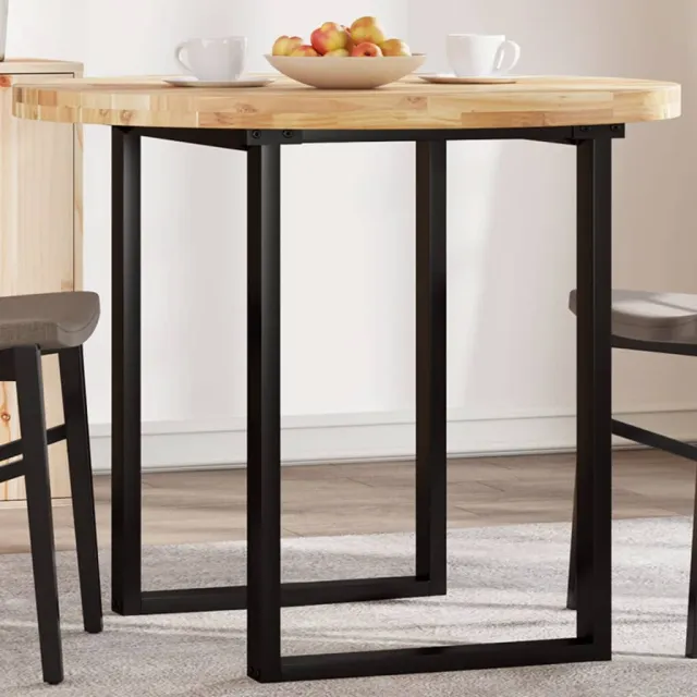 vidaXL Tafelblad rond Ø 90x4 cm massief acaciahout Bruin