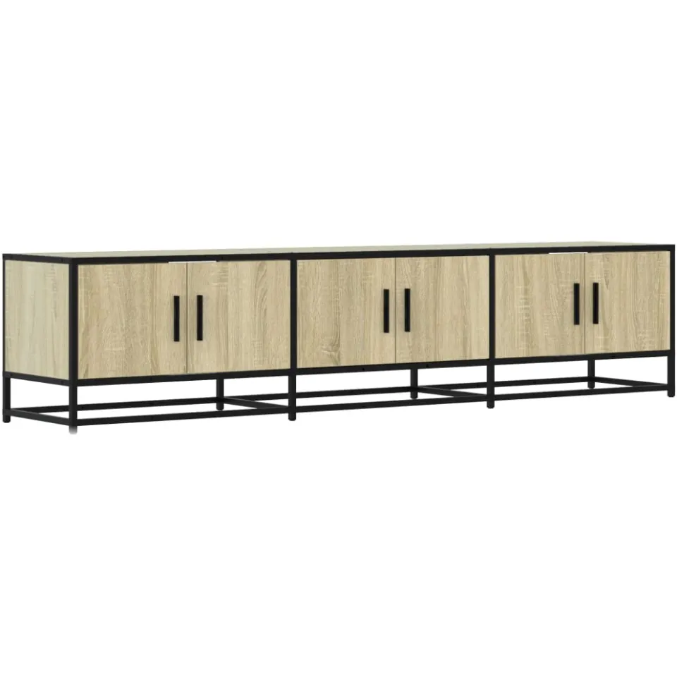 vidaXL Tv-meubel 180x35x41 cm bewerkt hout sonoma eikenkleurig, foto 3