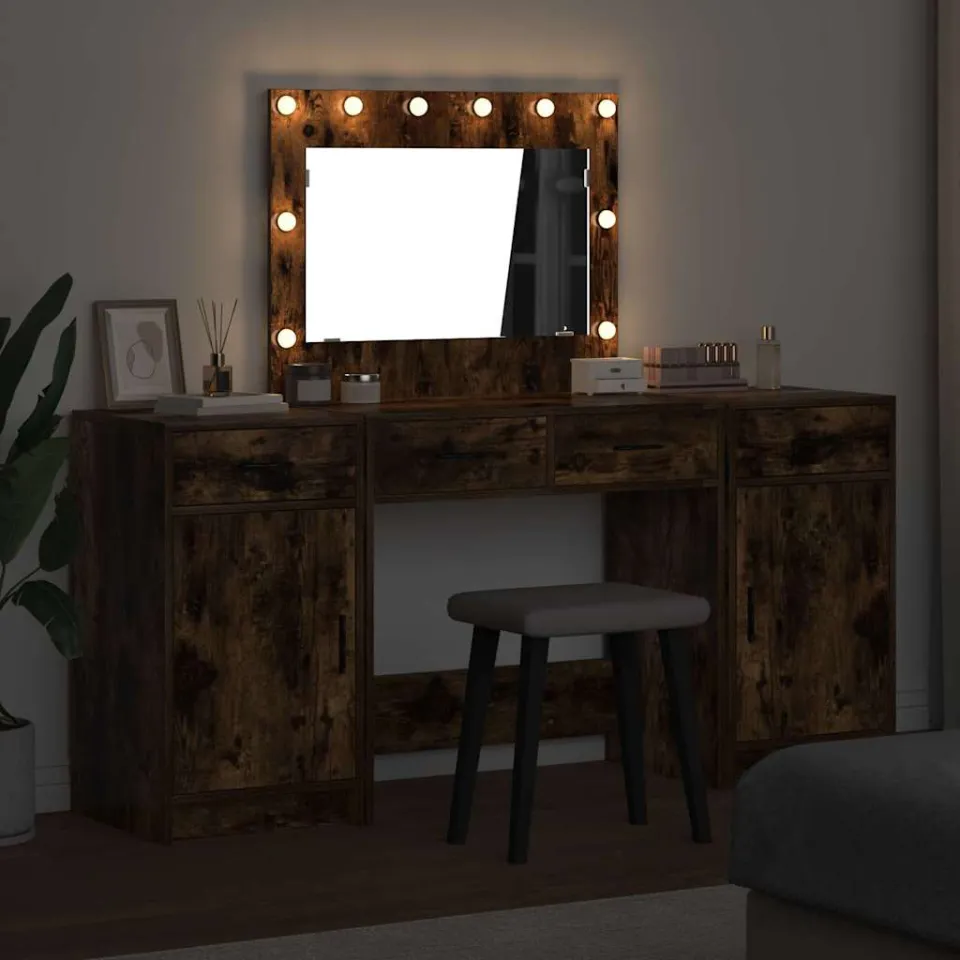 vidaXL Plafondtafel 3 st Bruin 78,5 x 41 x 135 cm Bewerkt hout, foto 3