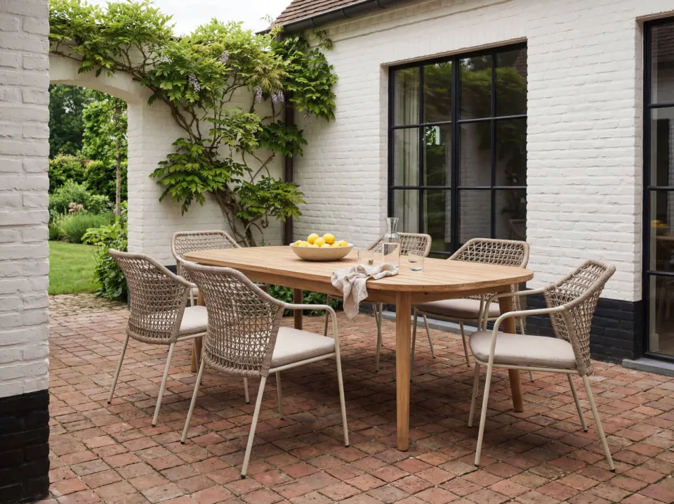 Barths Burano dining tuinstoel zand, foto 5