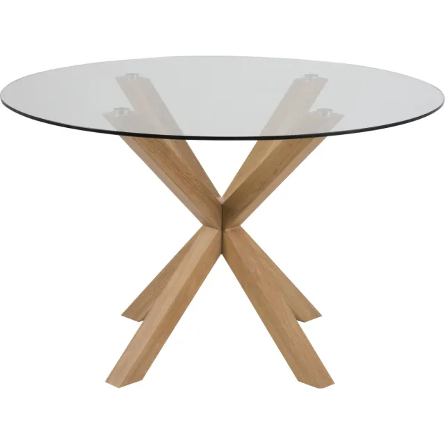 Actona Helium eettafel, glas.