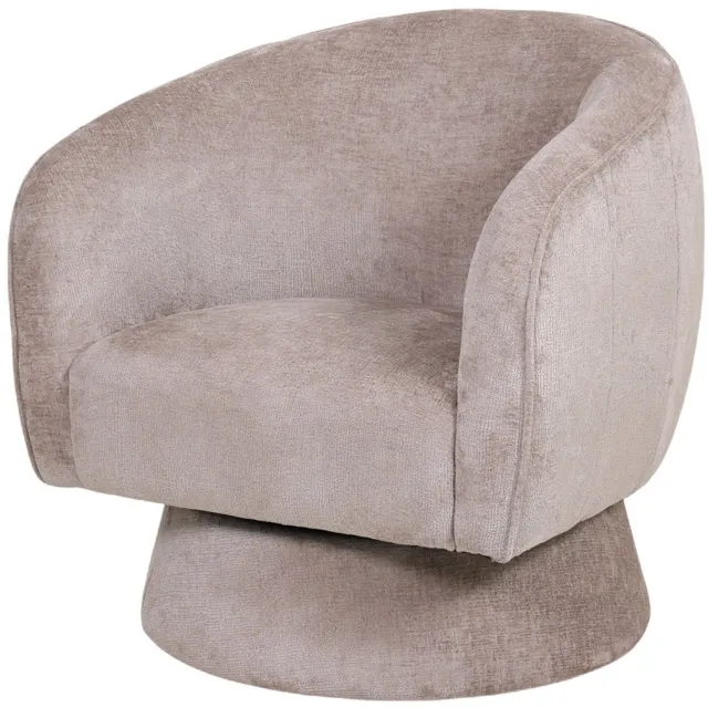 Damn Fashion Draaifauteuil Esmee in stof Perfect Harmony beige