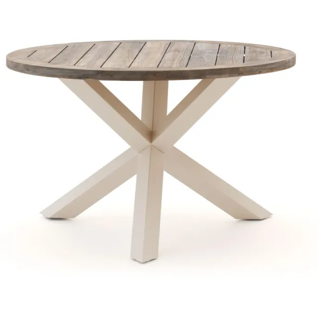 ROUGH Furniture ROUGH-Y dining tuintafel ø 120cm (h:75cm) Bruin