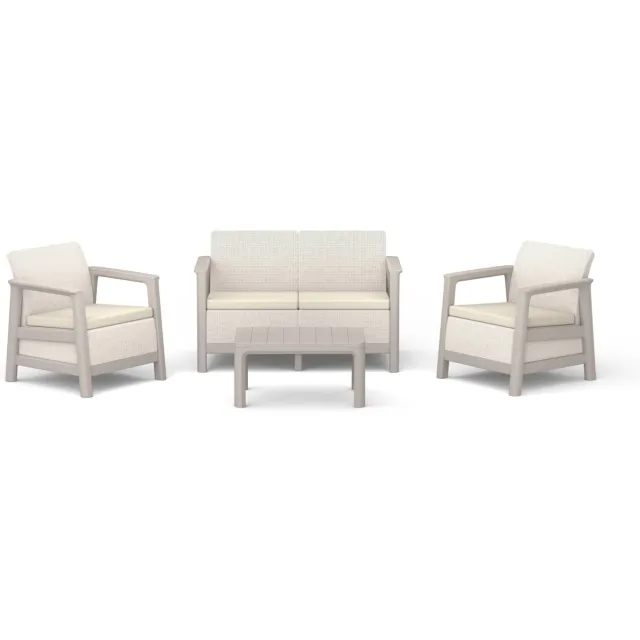 Keter loungeset Scandi Linea grijs