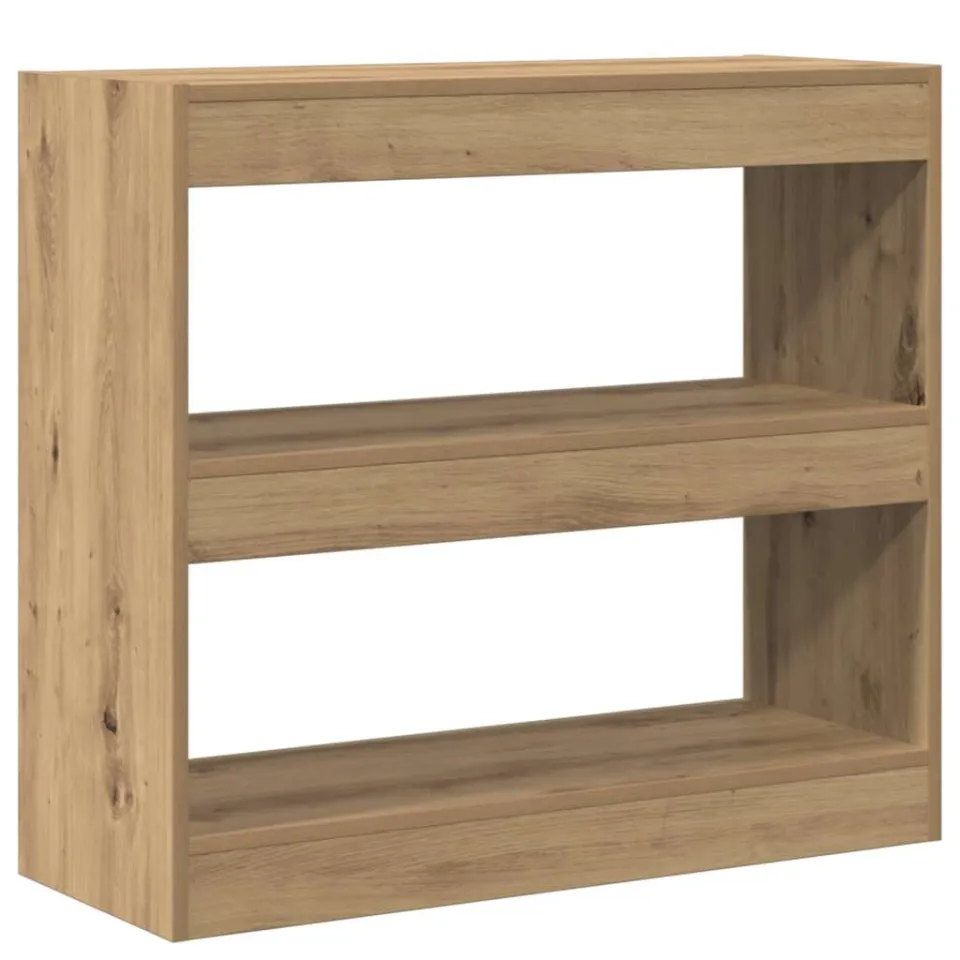 vidaXL Boekenkast/kamerscherm 80x30x72 cm artisanaal eikenkleur, foto 3