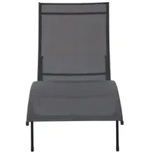 Central Park - Praxis Eigen Merk Central Park Ligbed Pisa Aluminium Antraciet 183,5x65x61,5cm Zwart
