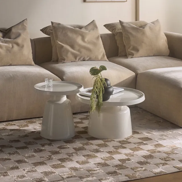 Selsey Brin – Salontafelset, crème, 70 cm