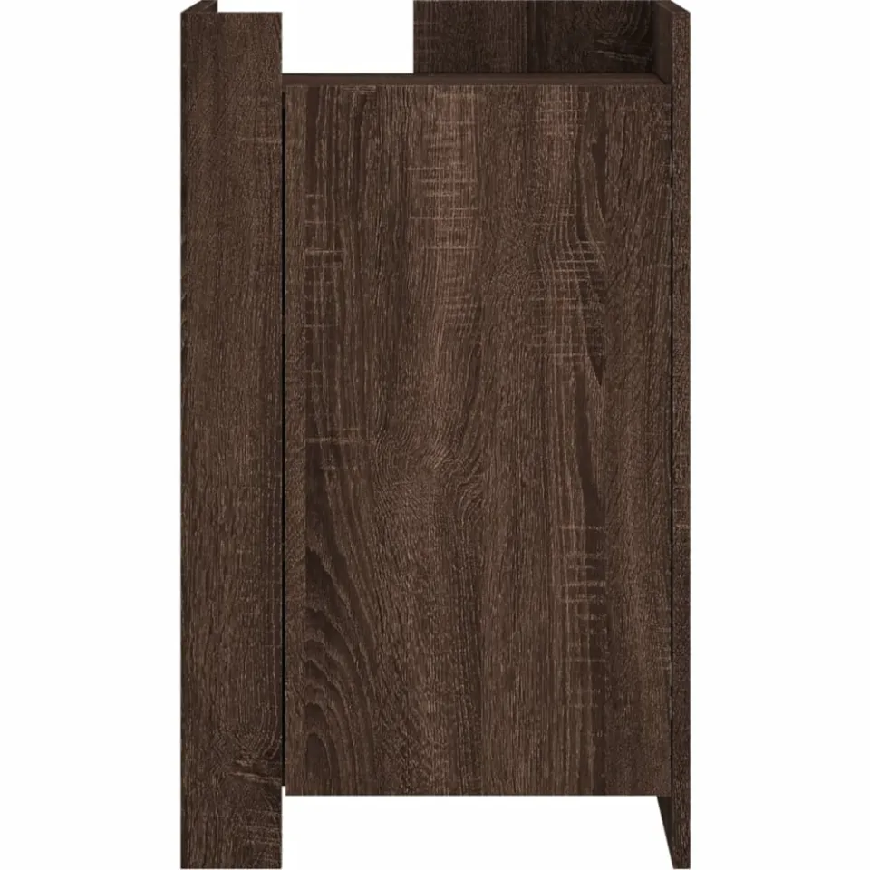 vidaXL Dressoir 45x35x75 cm bewerkt hout bruin eikenkleurig