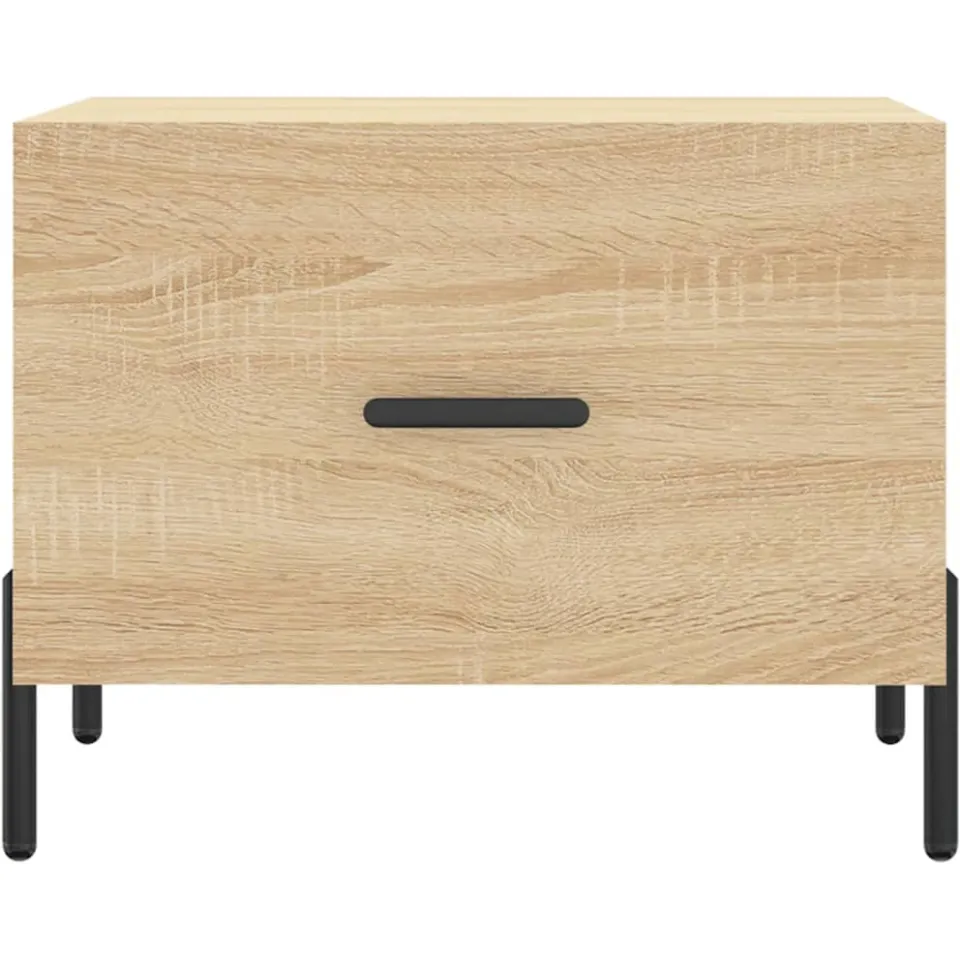 vidaXL Salontafels 2 st 50x50x40 cm bewerkt hout sonoma eikenkleurig, foto 4