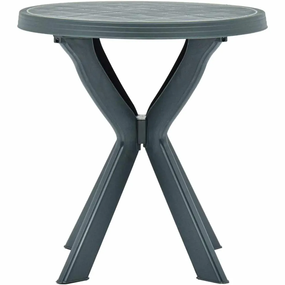 vidaXL Bistrotafel Ø70 cm kunststof groen, foto 3