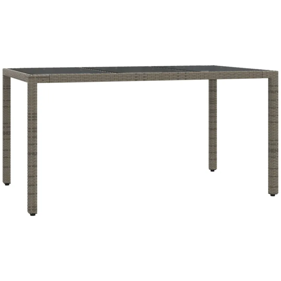 vidaXL 7-delige Tuinset met kussens poly rattan grijs, foto 4