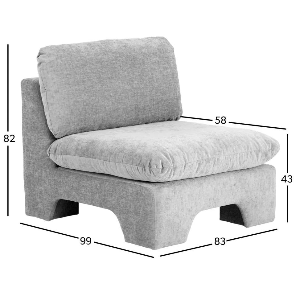 NOUS Living fauteuil Winston beige, foto 3