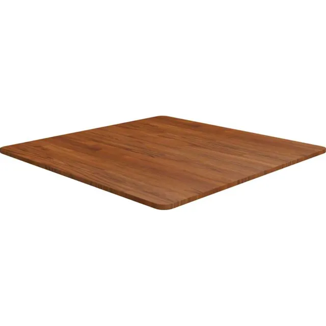 vidaXL Tafelblad vierkant 80x80x1,5cm behandeld eiken donkerbruin