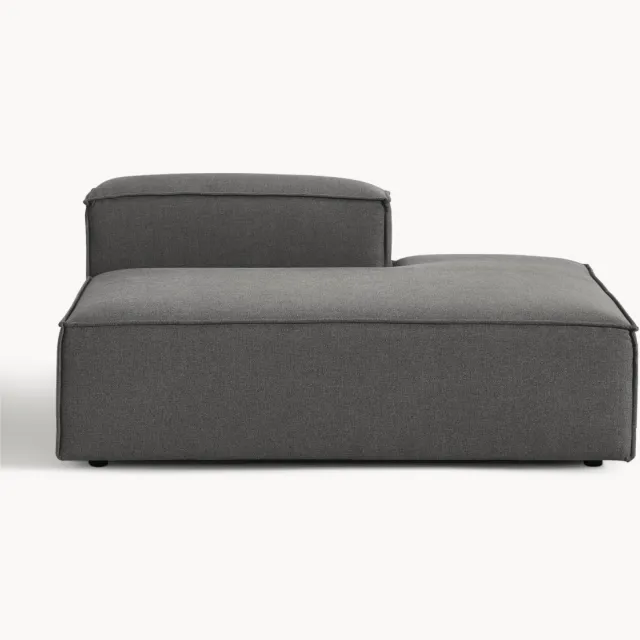 Westwing Collection Chaise module Lennon Antraciet