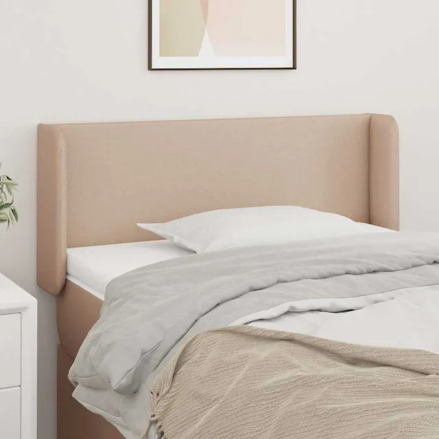vidaXL Hoofdbord met randen 83x16x78/88 cm kunstleer cappuccinokleur Bruin