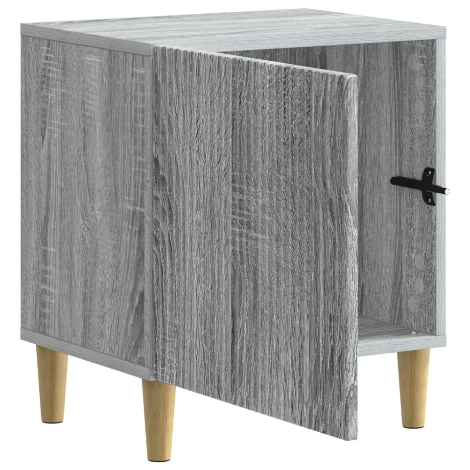 vidaXL Nachtkastje Grijs sonoma 43 x 34,5 x 50 cm Bewerkt hout, foto 3