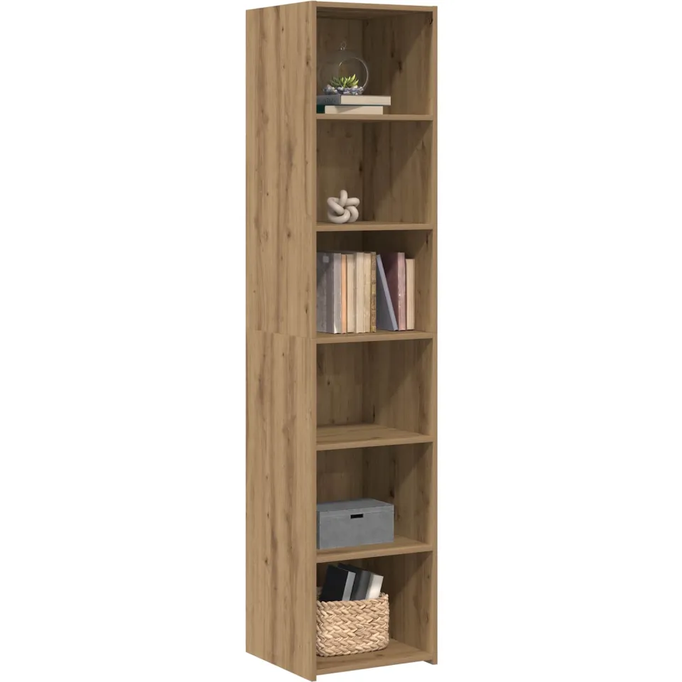 vidaXL Dressoir Artisanaal eiken 40 x 41 x 185 cm Bewerkt hout