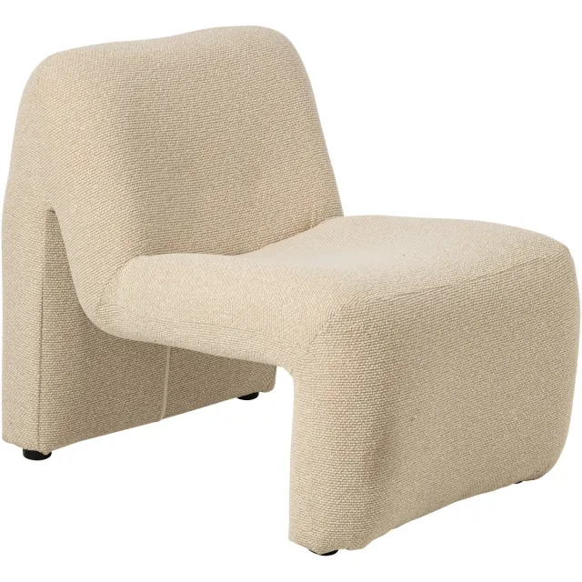 J-Line Chaise longue Margo - multiplex/stof - ecru Beige