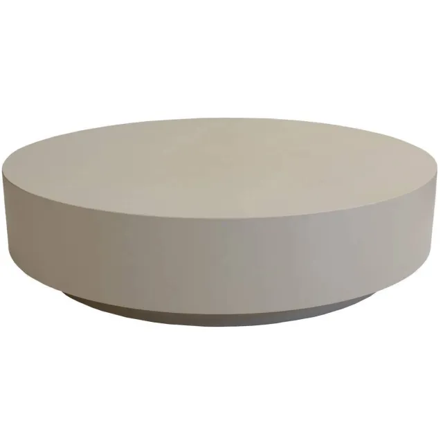 Giga Meubel Salontafel Bergby Rond - Beige - 120x120x30cm