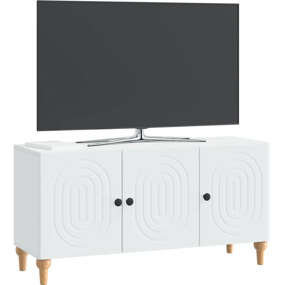 vidaXL TV-kast Wit 99 x 34,5 x 50 cm Bewerkt hout