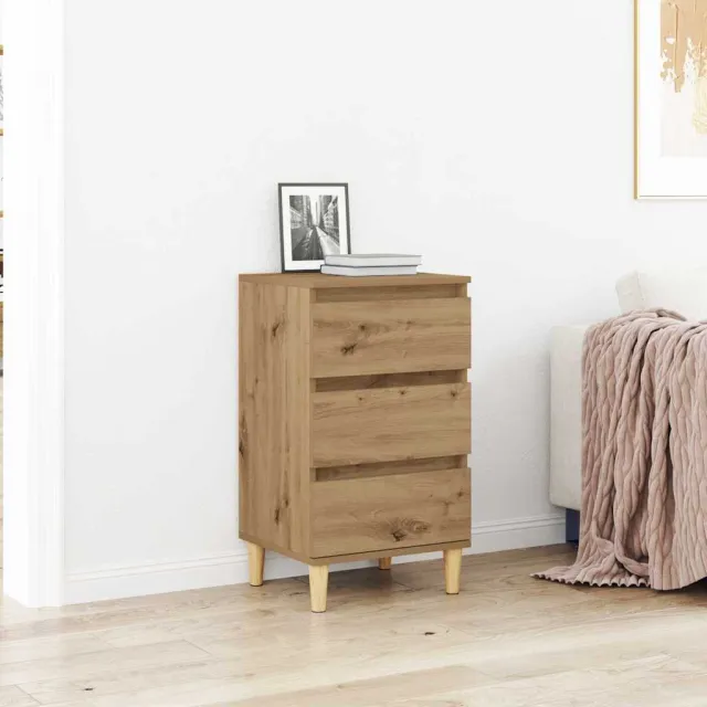 vidaXL Nachtkastje Artisan Eiken 40 x 35 x 70 cm Bewerkt hout, foto 2