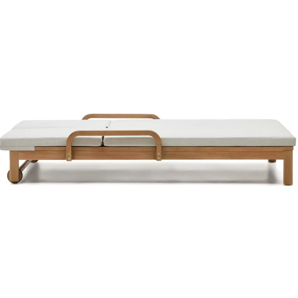 Kave Home Sonsaura 2-persoons ligbed eucalyptushout beige, foto 3