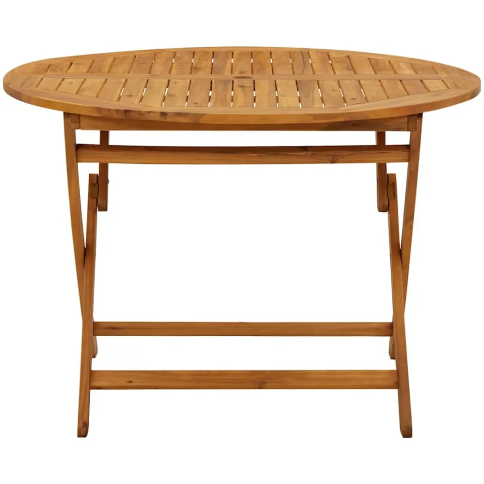 vidaXL Tuintafel inklapbaar 110 cm massief acaciahout bruin, foto 4
