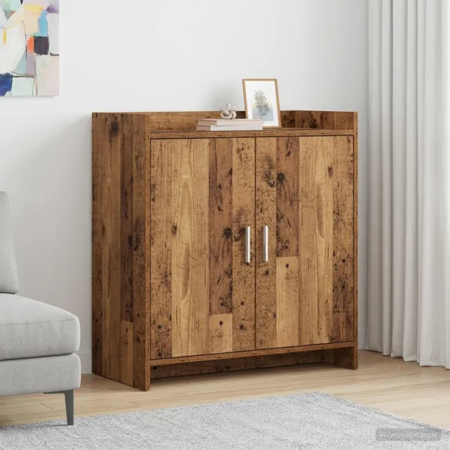 vidaXL Dressoir Oud hout 72 x 36 x 80 cm Bewerkt hout bruin, foto 2