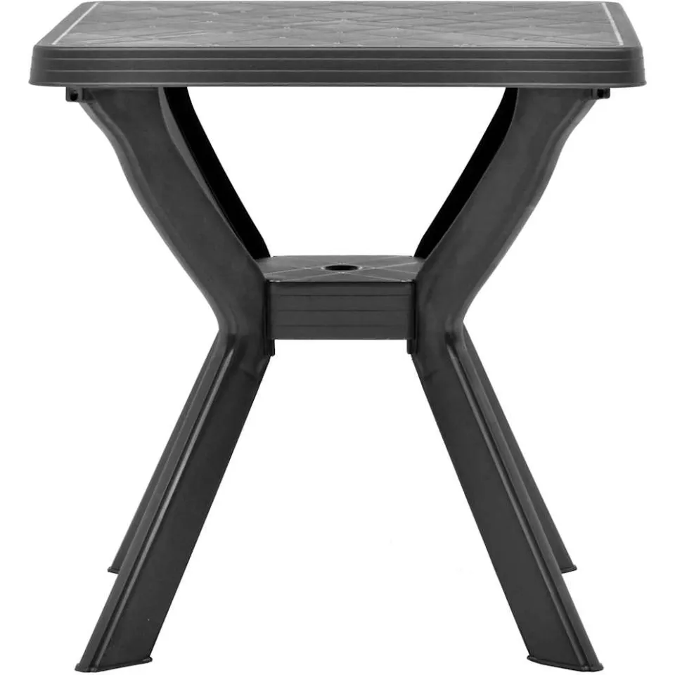 vidaXL Bistrotafel 70x70x72 cm kunststof antraciet, foto 2