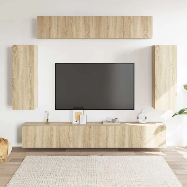vidaXL 6-delige Tv-meubelset bewerkt hout sonoma eikenkleurig, foto 2